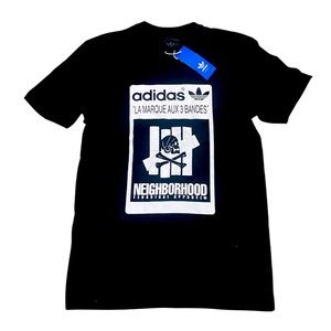adidas x Neighborhood x Undefeated collaboration tee